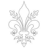 italian fleur-de-lis single